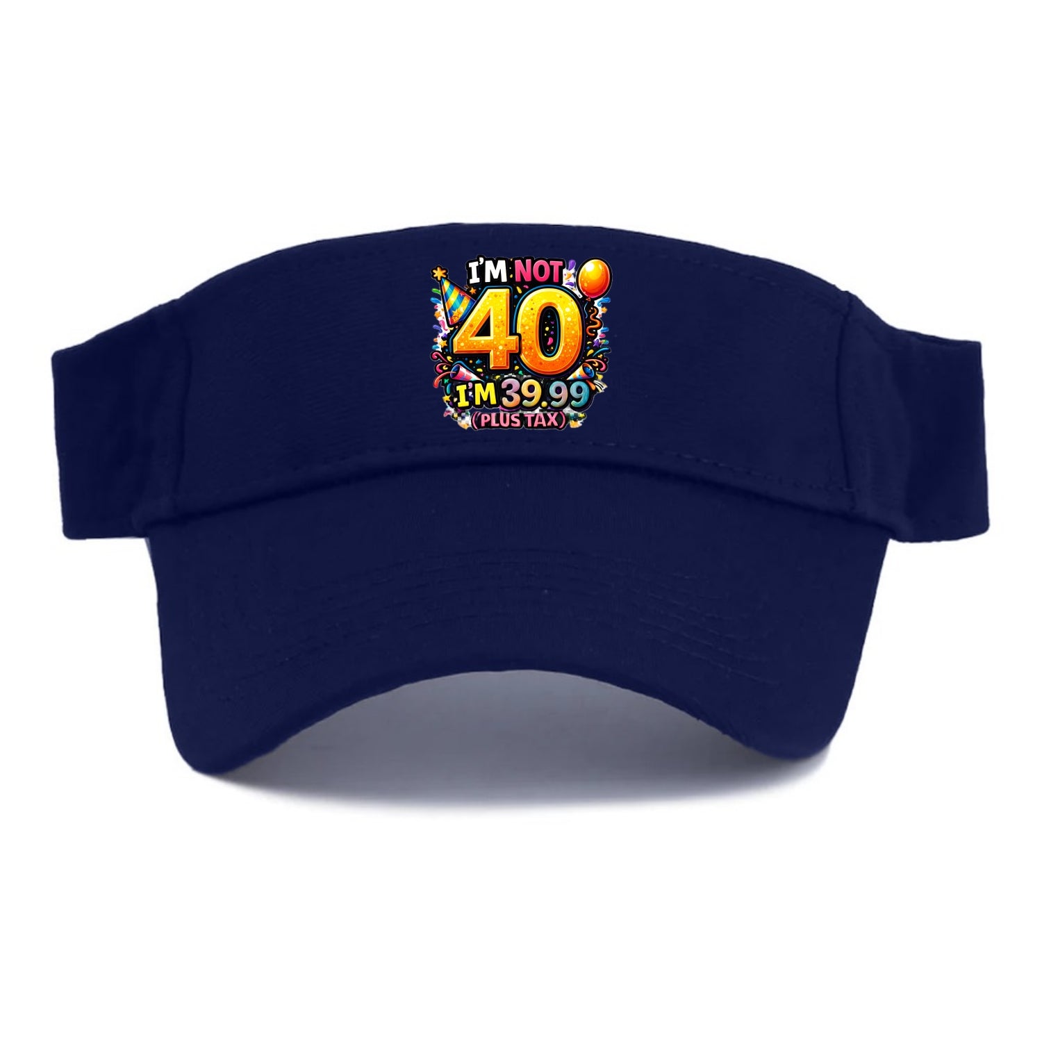 Not 40 Plus Tax - Visor - Navy