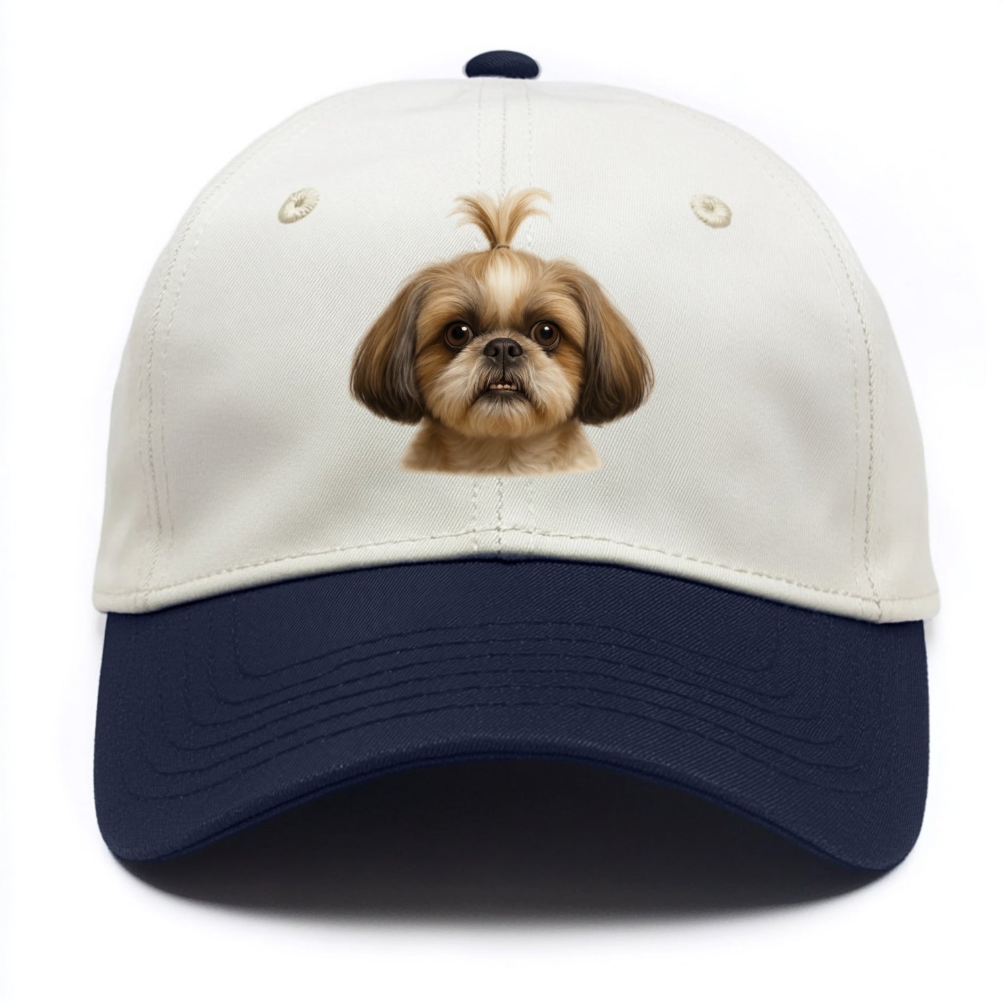 Shih Tzu  - Two Tone Cap - Navy