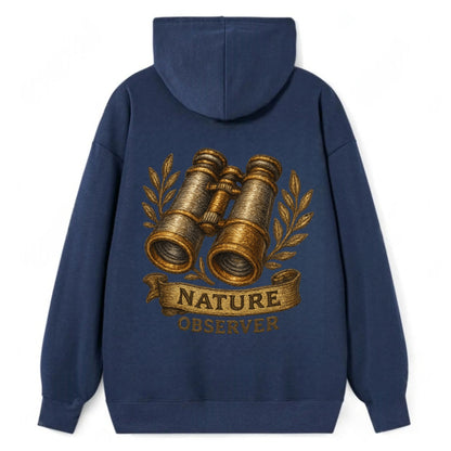 Binoculars for birdwatching - nature observer - Classic Pullover Hoodie - Navy