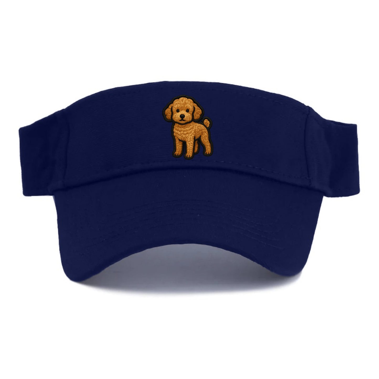 Toy Poodle - Trendy miniature design wit - Visor - Navy