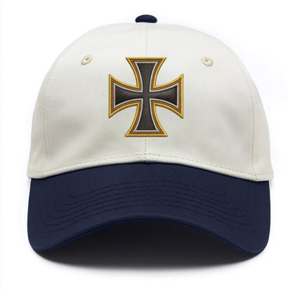 Teutonic Cross  - Two Tone Cap - Navy