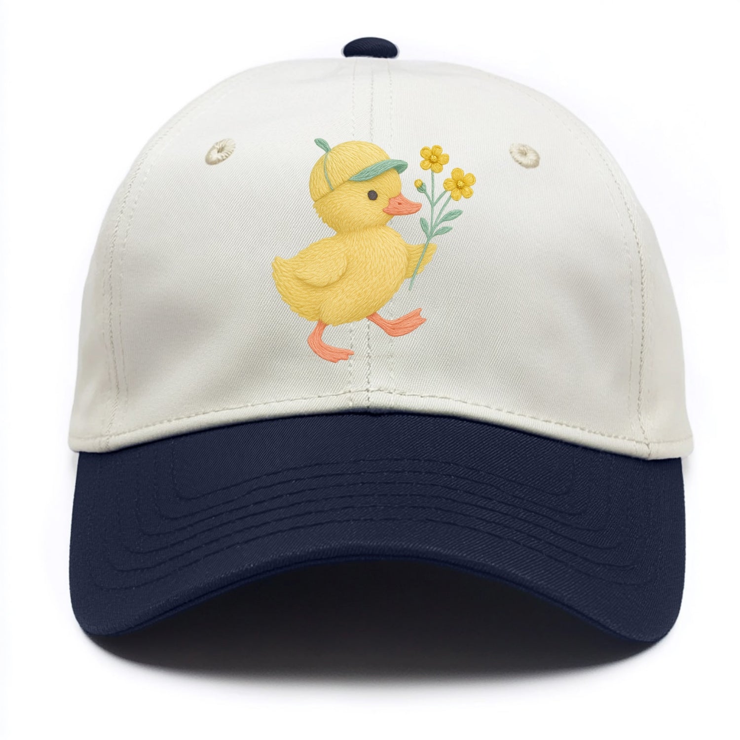 Yellow Duckling - Two Tone Cap - Navy