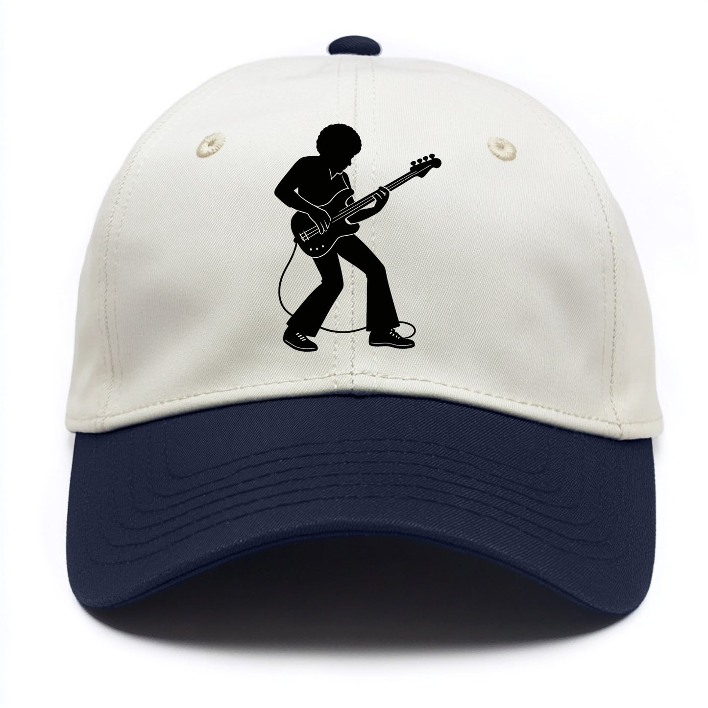 Bass guitarist slap technique - Two Tone Cap - Navy