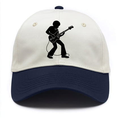 Bass guitarist slap technique - Two Tone Cap - Navy