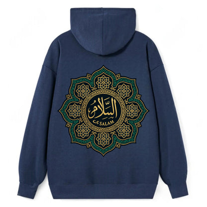 As-Salam Mandala - Classic Pullover Hoodie - Navy