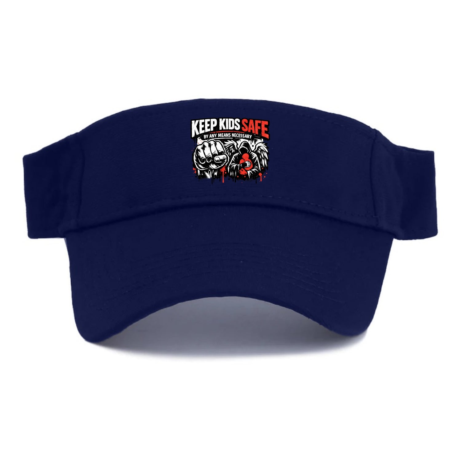 Keep Kids Safe By Any Means - Visor - Navy