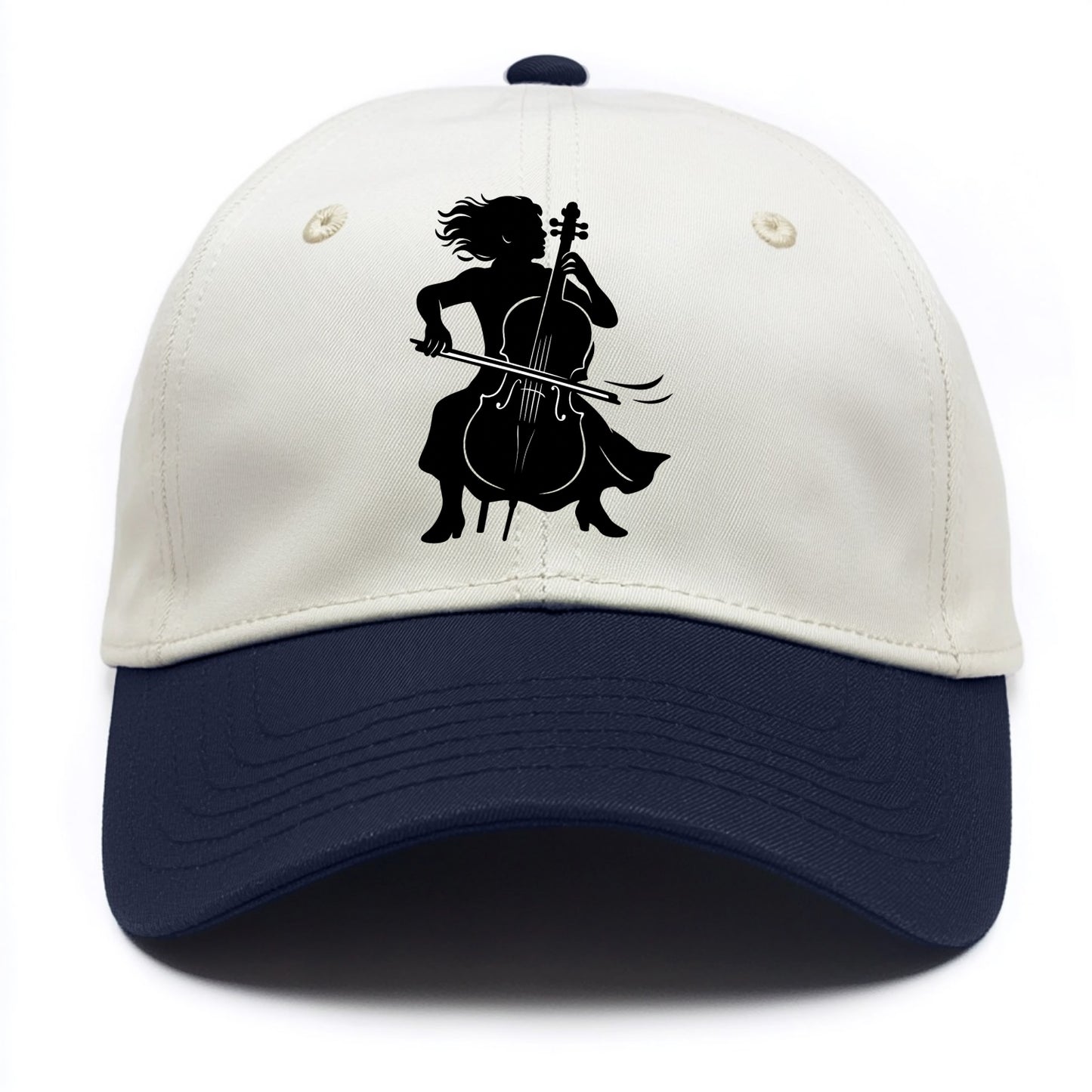 Cellist performing emotional solo - Two Tone Cap - Navy