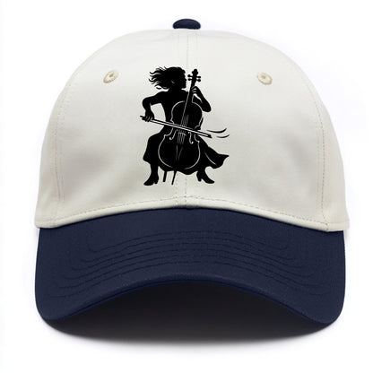 Cellist performing emotional solo - Two Tone Cap - Navy