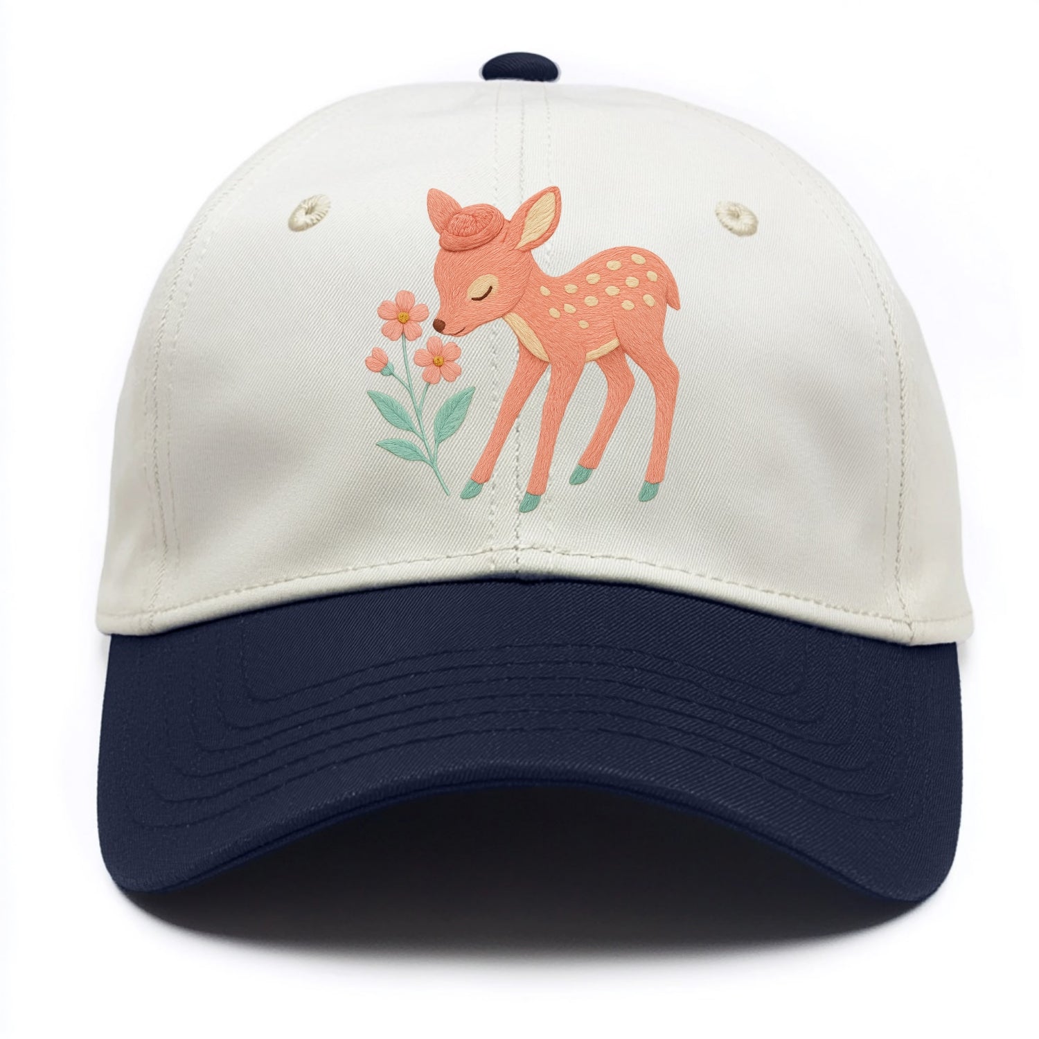 Coral Fawn - Two Tone Cap - Navy
