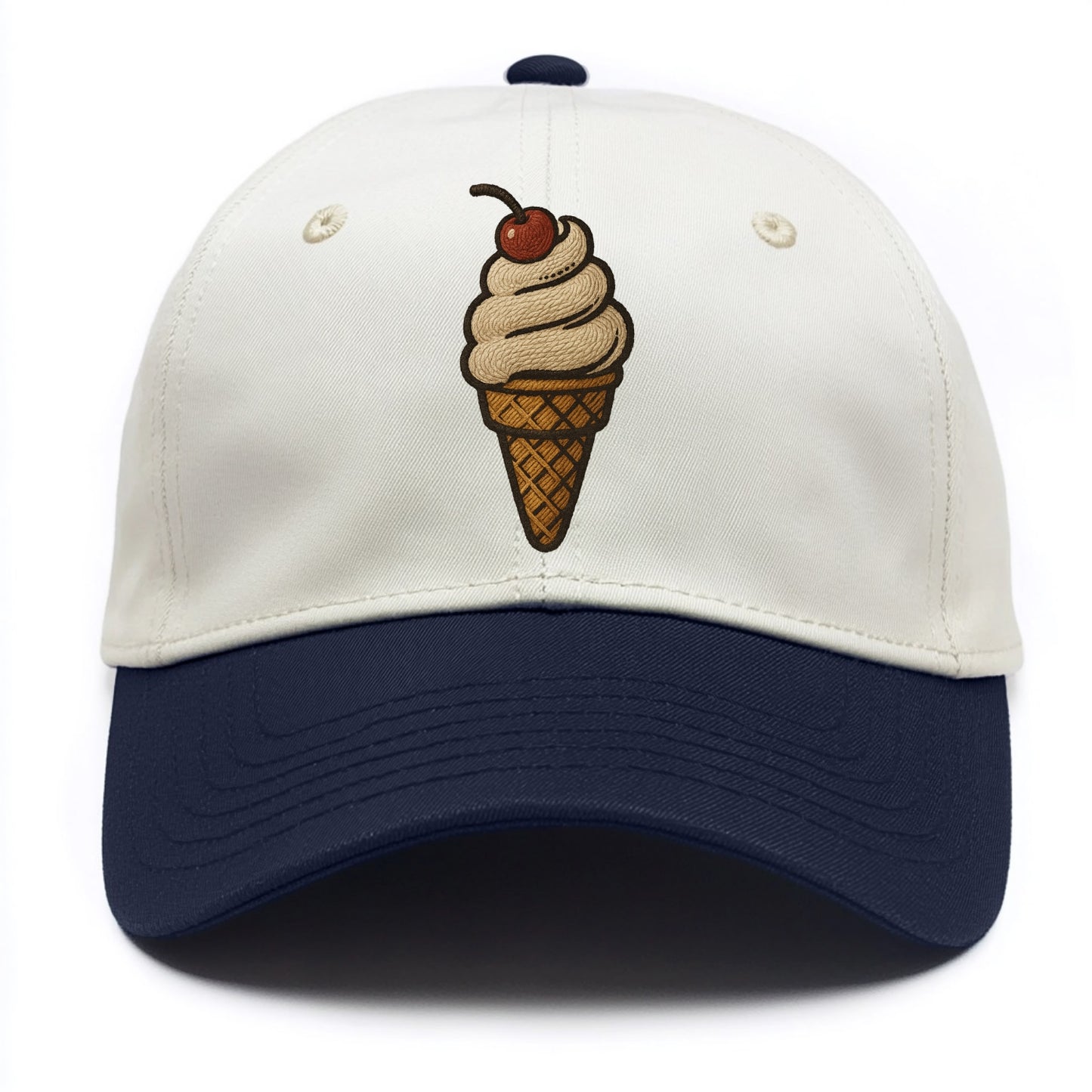 Ice Cream Cone  - Two Tone Cap - Navy