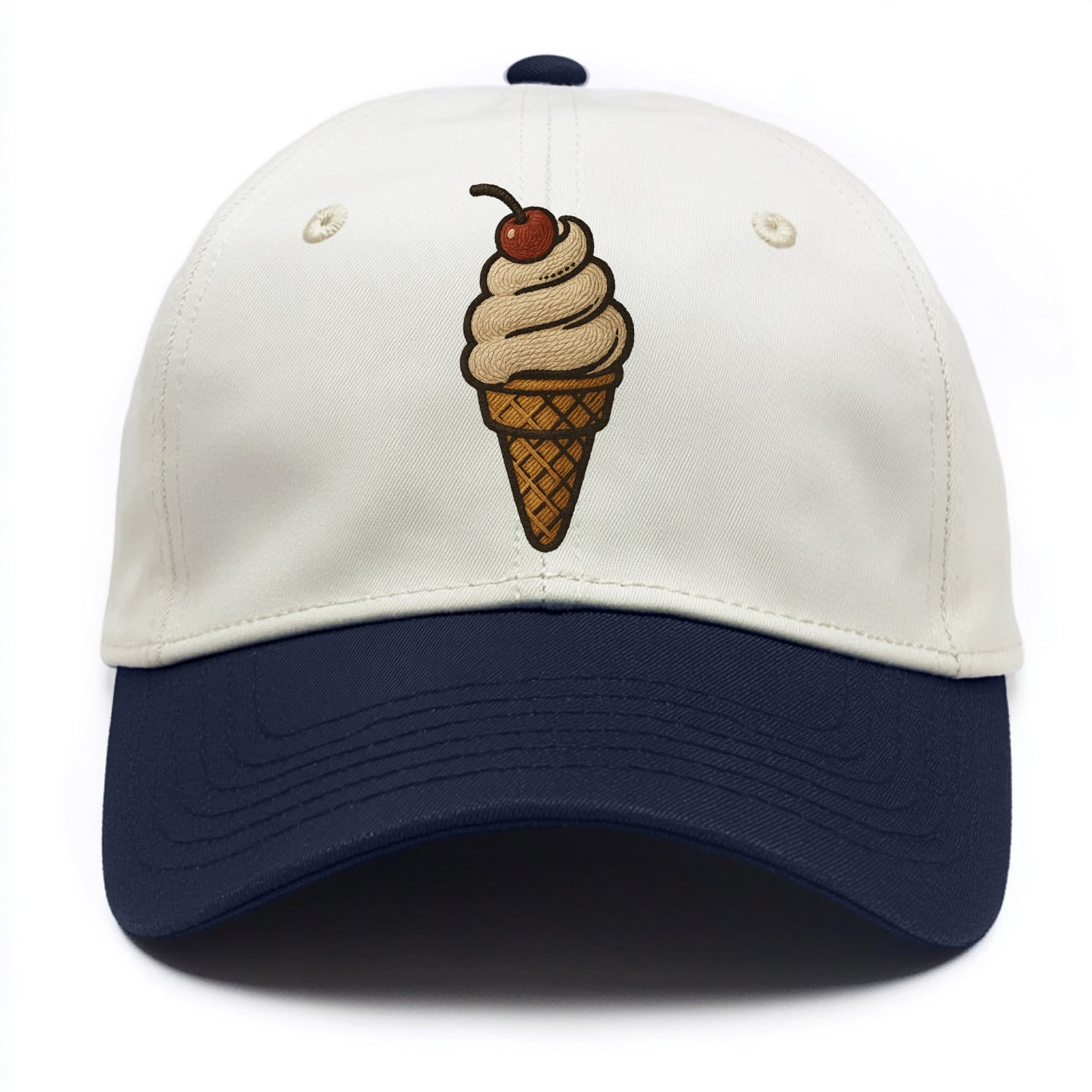 Ice Cream Cone  - Two Tone Cap - Navy