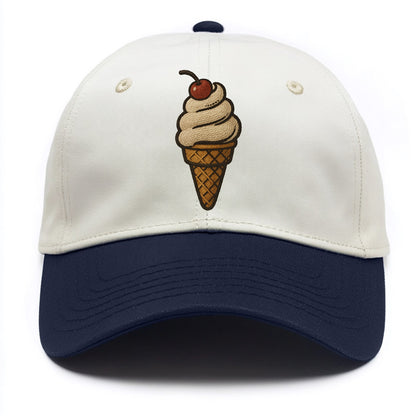 Ice Cream Cone  - Two Tone Cap - Navy