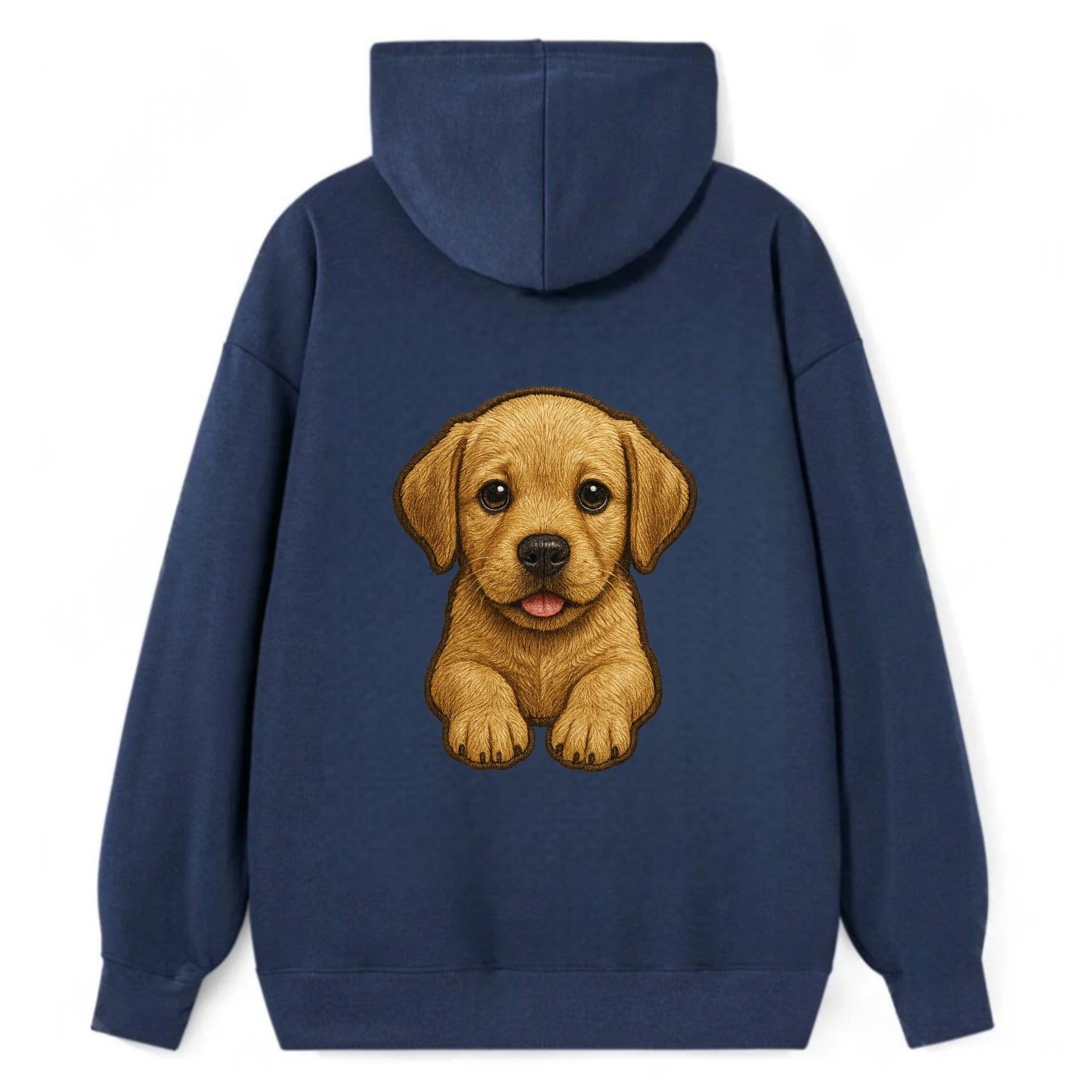 Baby Labrador Retriever Puppy - yellow/black/chocolate, soulful eyes, - Classic Pullover Hoodie - Navy