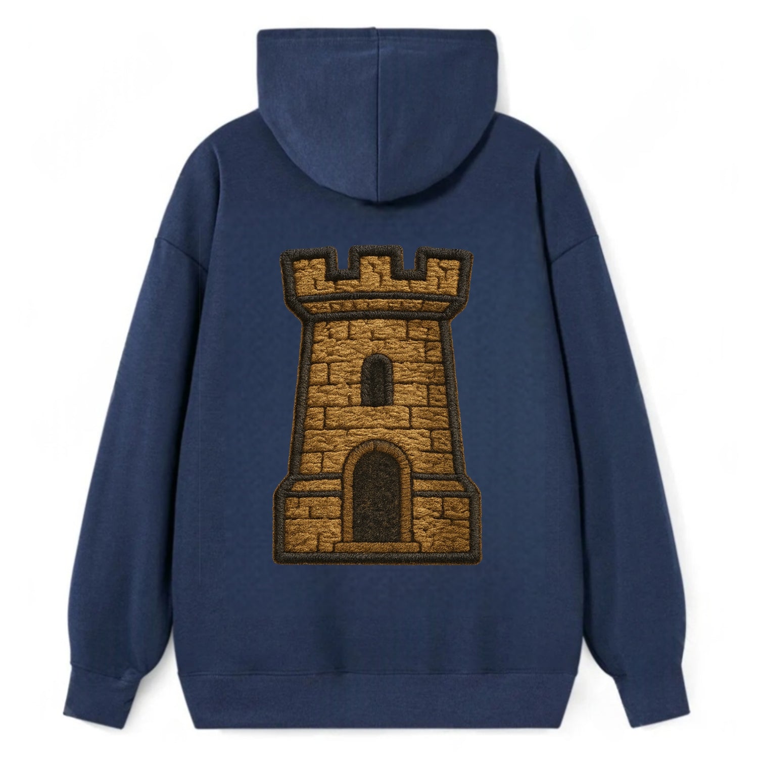 Castle Tower  - Classic Pullover Hoodie - Navy
