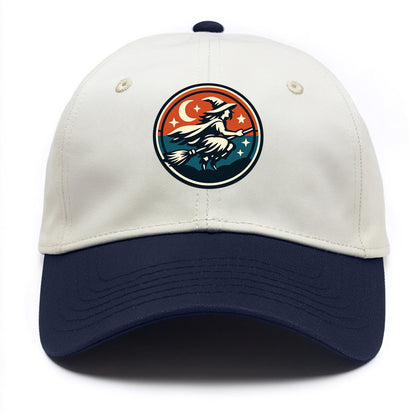 Mystic Night Witch Emblem - Two Tone Cap - Navy