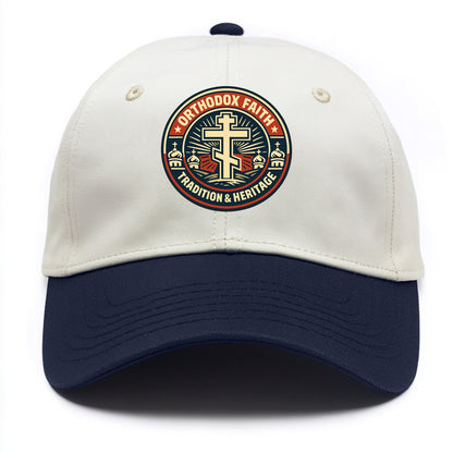 Faithful Heritage Emblem - Two Tone Cap - Navy