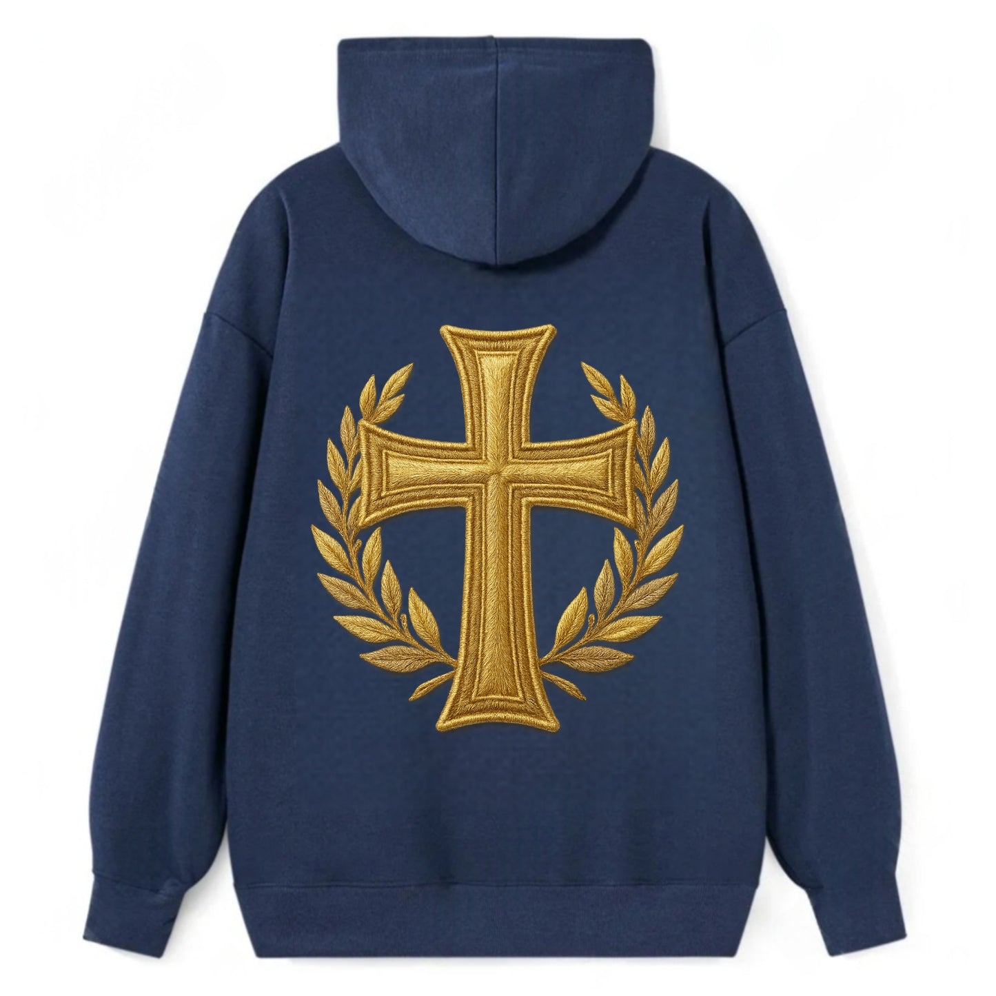 Victory Cross  - Classic Pullover Hoodie - Navy
