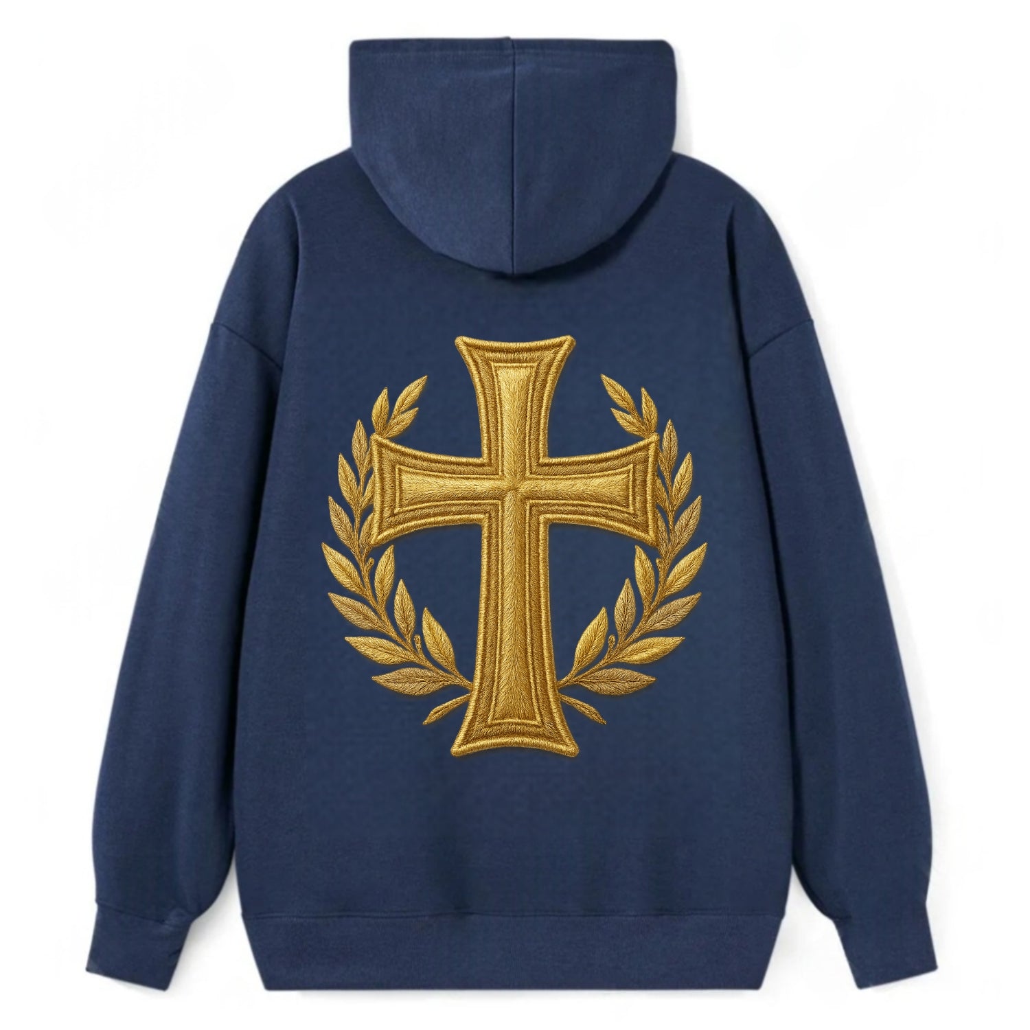Victory Cross  - Classic Pullover Hoodie - Navy