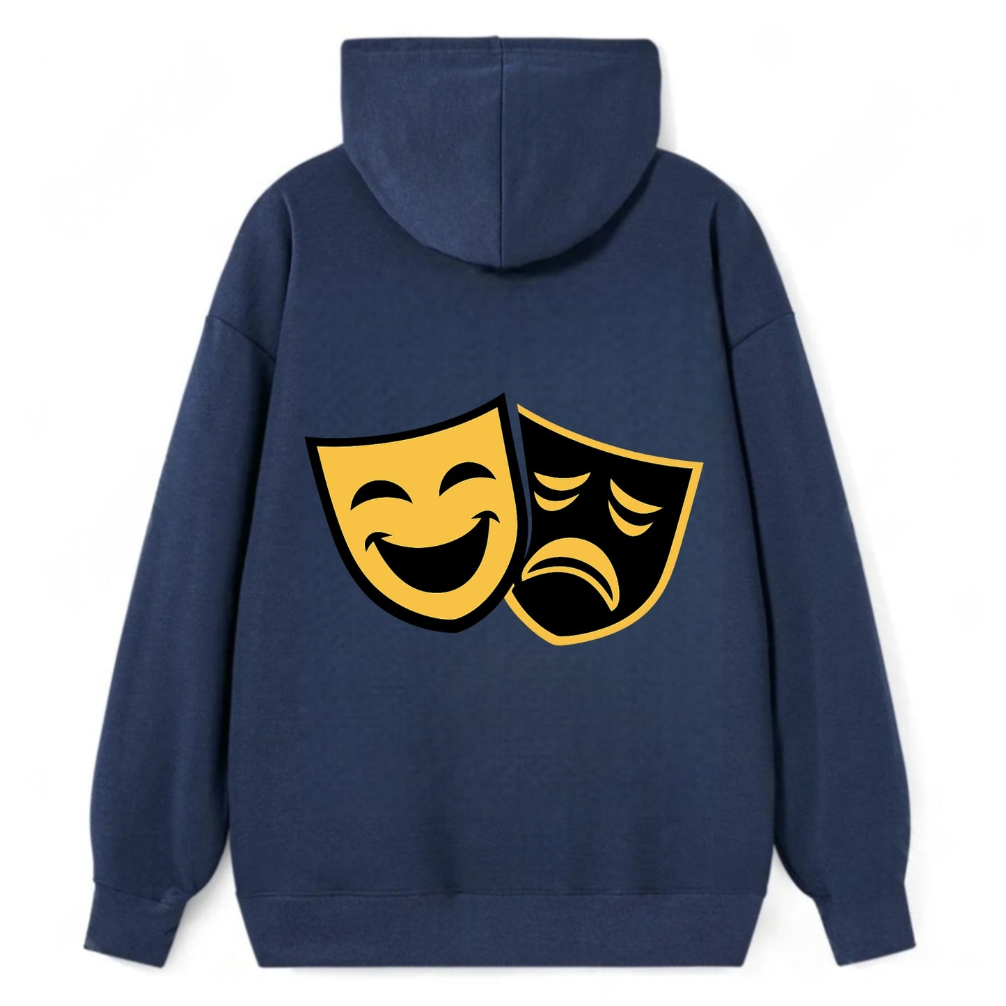 Golden Duality of Theater - Classic Pullover Hoodie - Navy