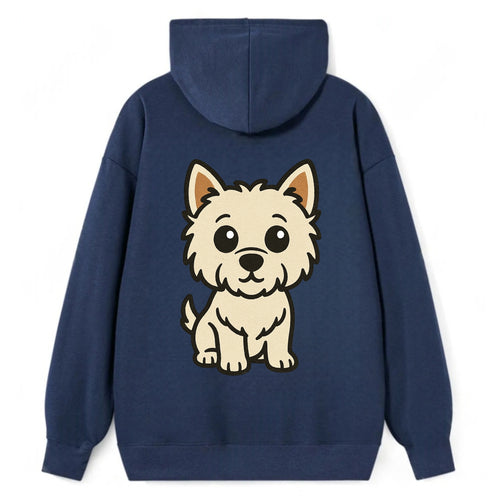 West Highland White Terrier - Alert standing pose - Classic Pullover Hoodie