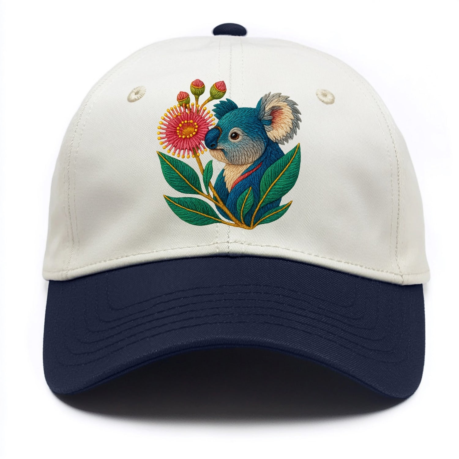Koala Eucalyptus Bloom - Two Tone Cap - Navy