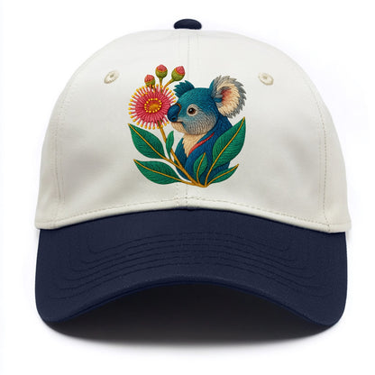 Koala Eucalyptus Bloom - Two Tone Cap - Navy