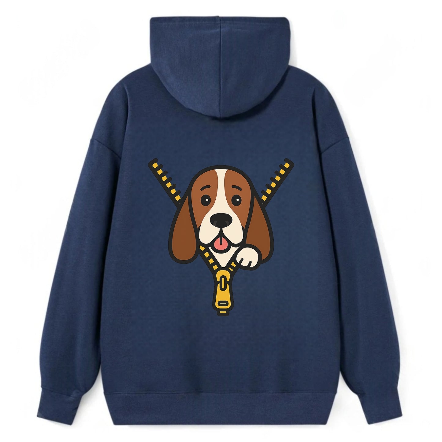 Basset Hound - Classic Pullover Hoodie - Navy