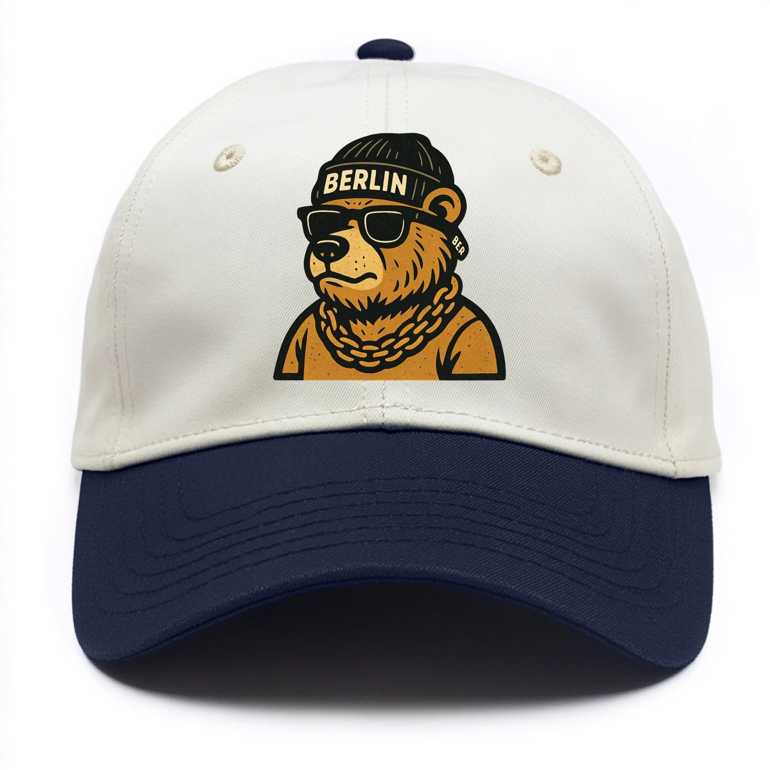 Berlin Bear - Two Tone Cap - Navy
