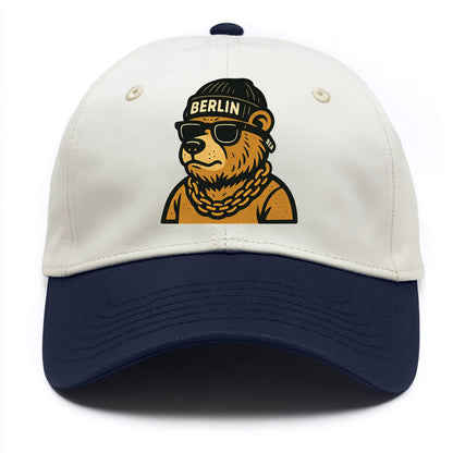 Berlin Bear - Two Tone Cap - Navy
