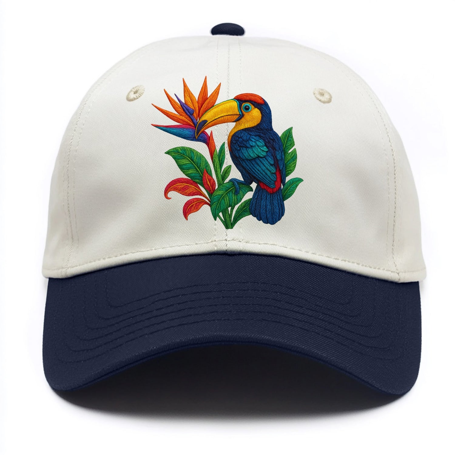 Toucan Paradise - Two Tone Cap - Navy
