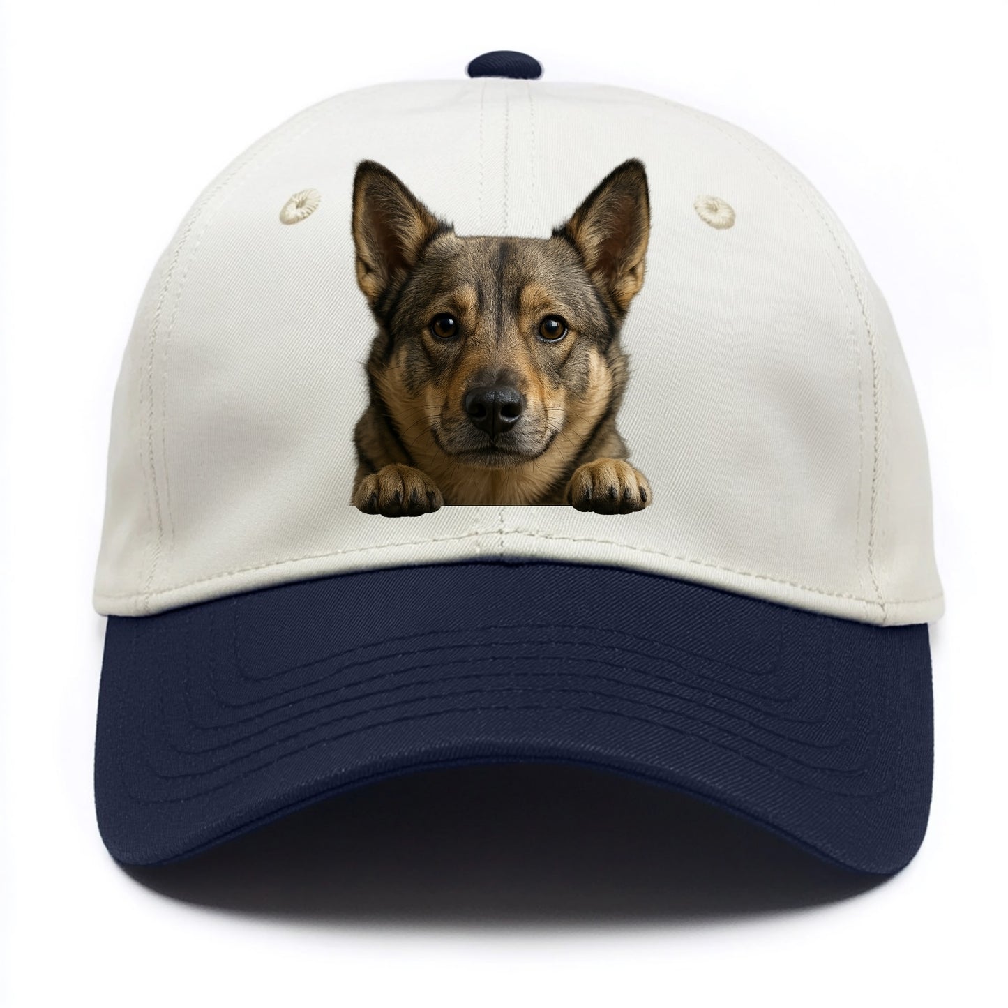 Swedish Vallhund  - Two Tone Cap - Navy