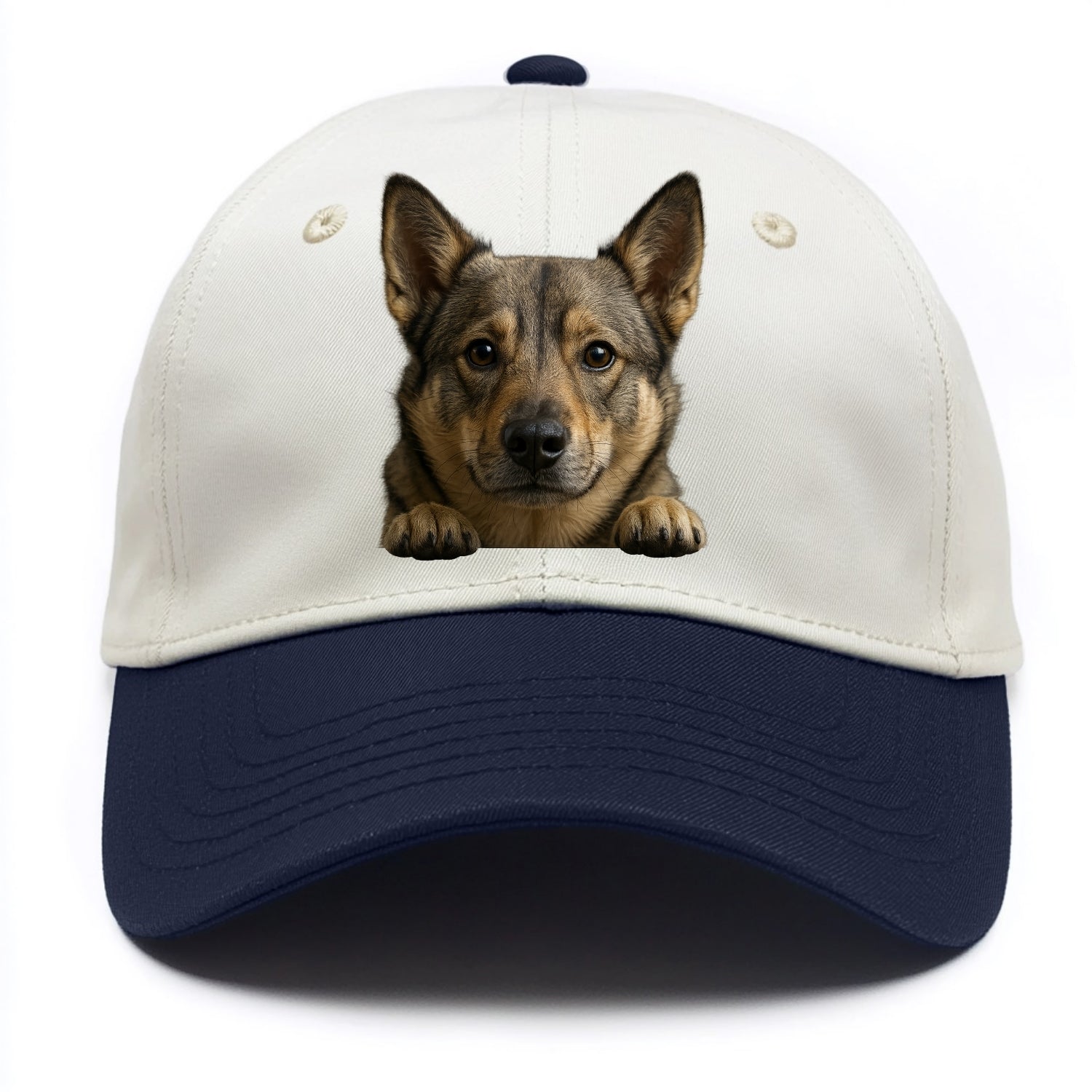 Swedish Vallhund  - Two Tone Cap - Navy