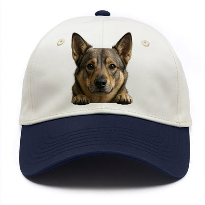 Swedish Vallhund  - Two Tone Cap - Navy