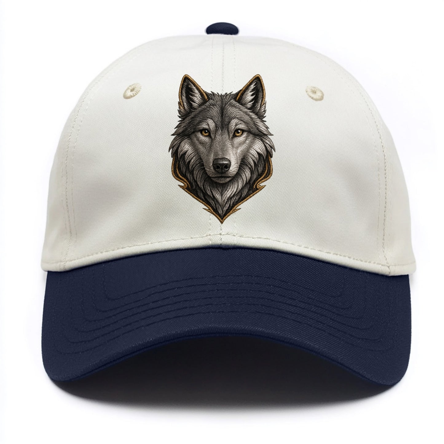 Wolf Totem  - Two Tone Cap - Navy