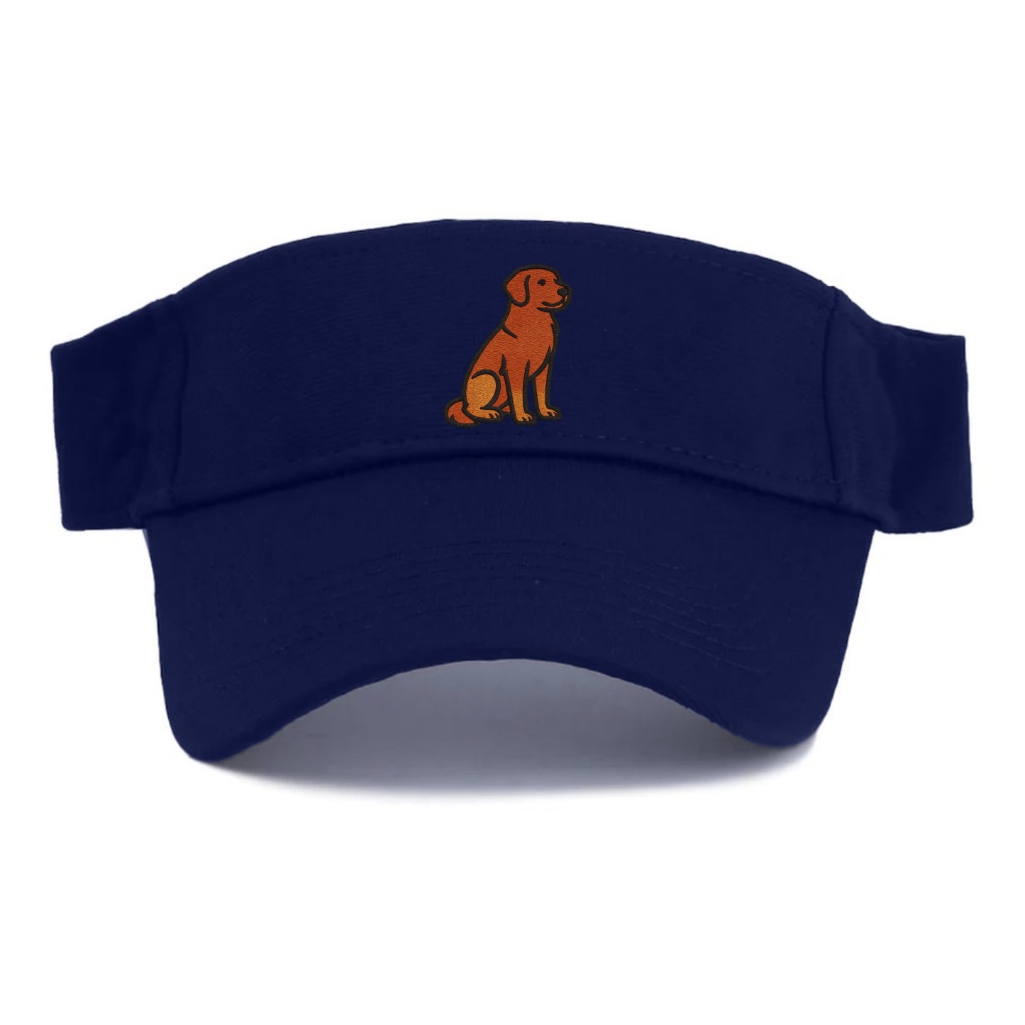 Nova Scotia Duck Tolling Retriever - Red embroidered pose - Visor - Navy