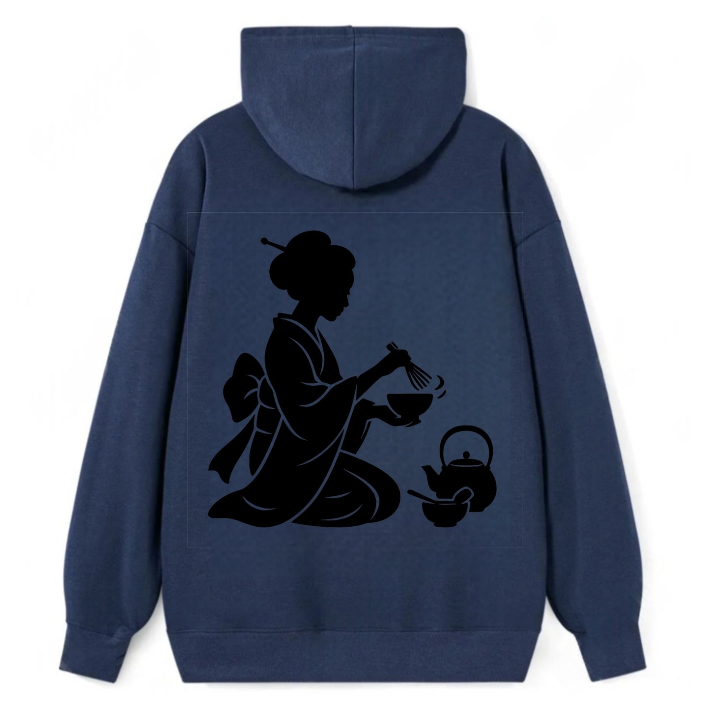 Geisha traditional tea ceremony - Classic Pullover Hoodie - Navy
