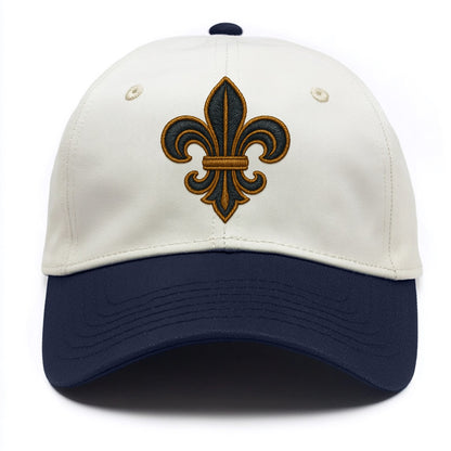Fleur de Lis  - Two Tone Cap - Navy