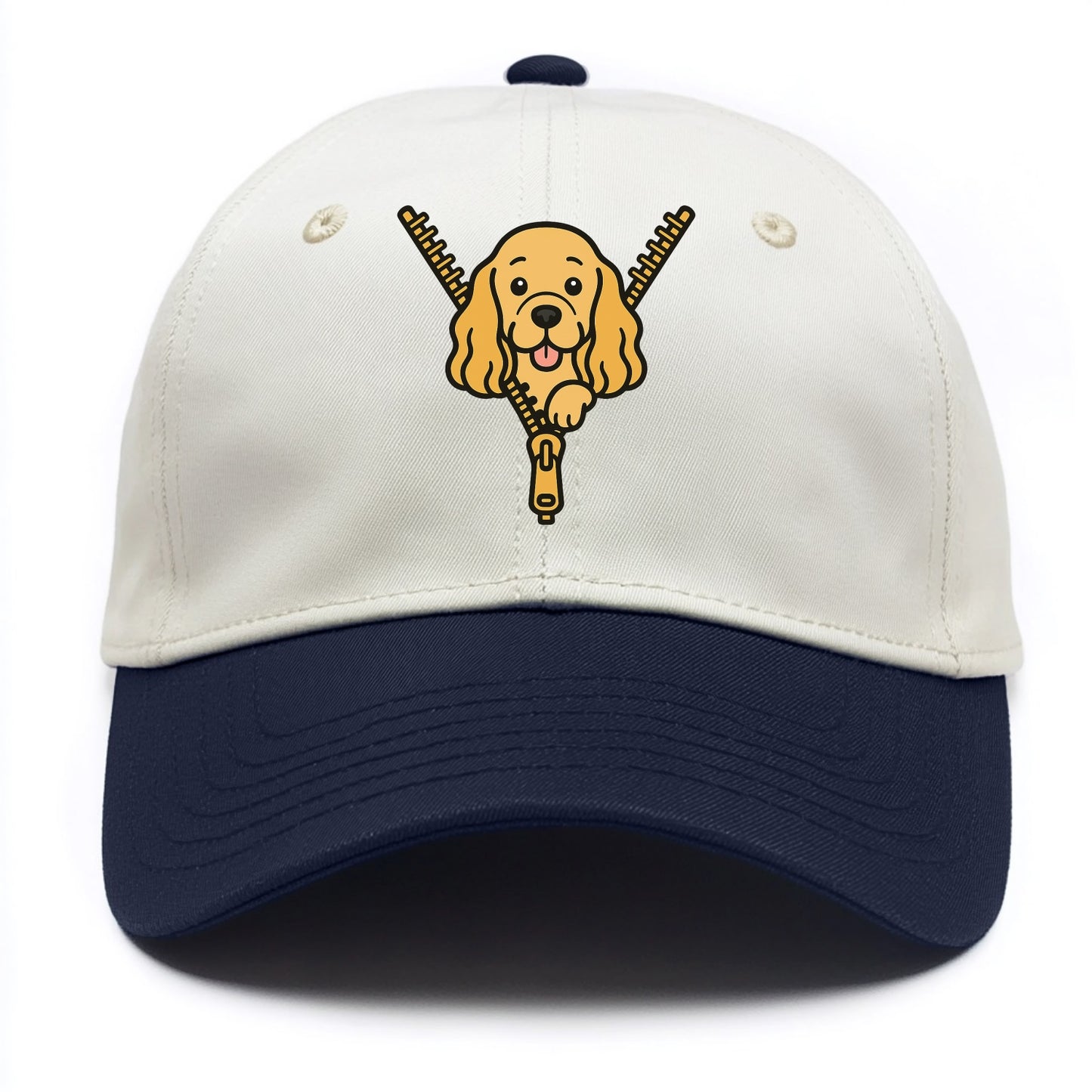 Cocker Spaniel - Two Tone Cap - Navy