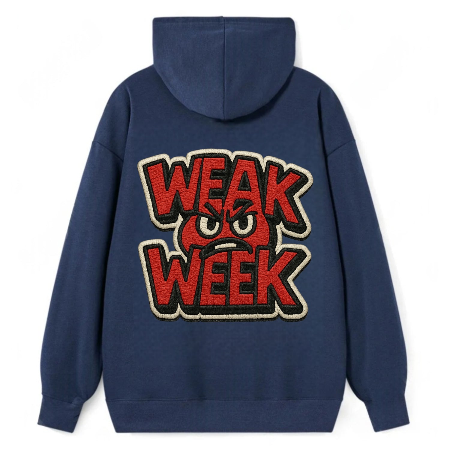 WEAK;WEEK WARRIOR Monday Blue Cap - Classic Pullover Hoodie - Navy