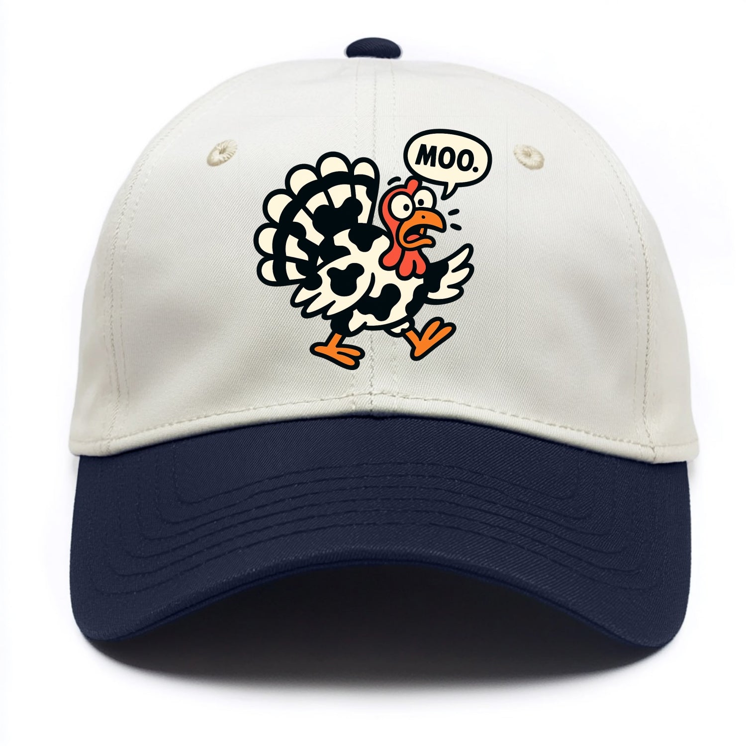 Mooing Turkey - Two Tone Cap - Navy