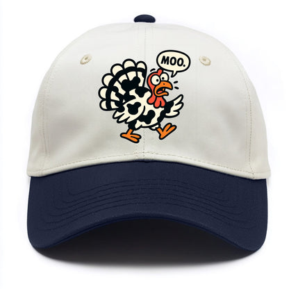Mooing Turkey - Two Tone Cap - Navy