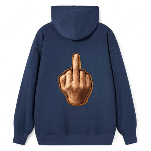 MIDDLE FINGER - hand gesture in skin tone , attitude - Classic Pullover Hoodie