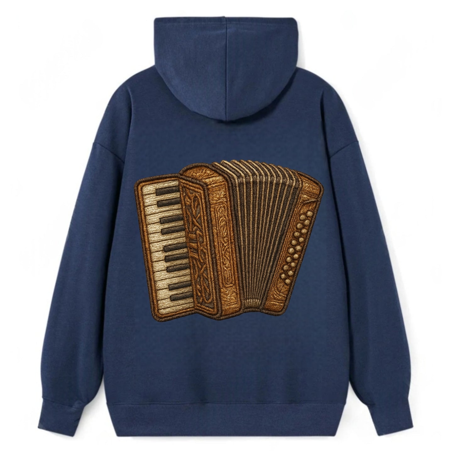 Accordion  - Classic Pullover Hoodie - Navy