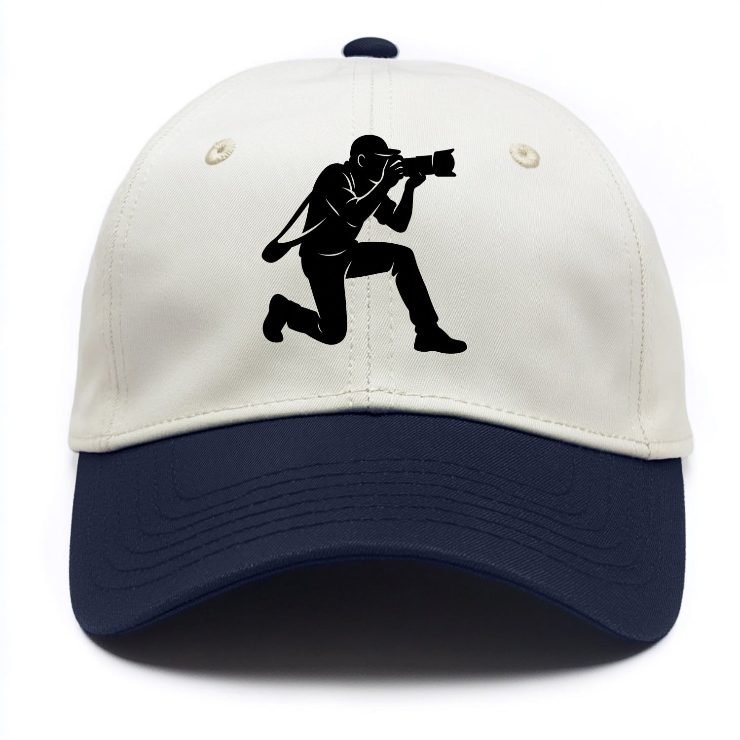 Photographer capturing perfect shot - Two Tone Cap - Navy