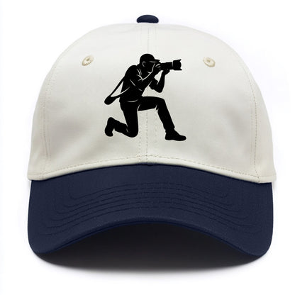 Photographer capturing perfect shot - Two Tone Cap - Navy