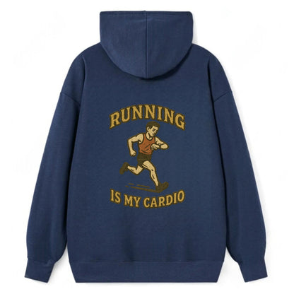 Running Late Is My Cardio  - Classic Pullover Hoodie - Navy