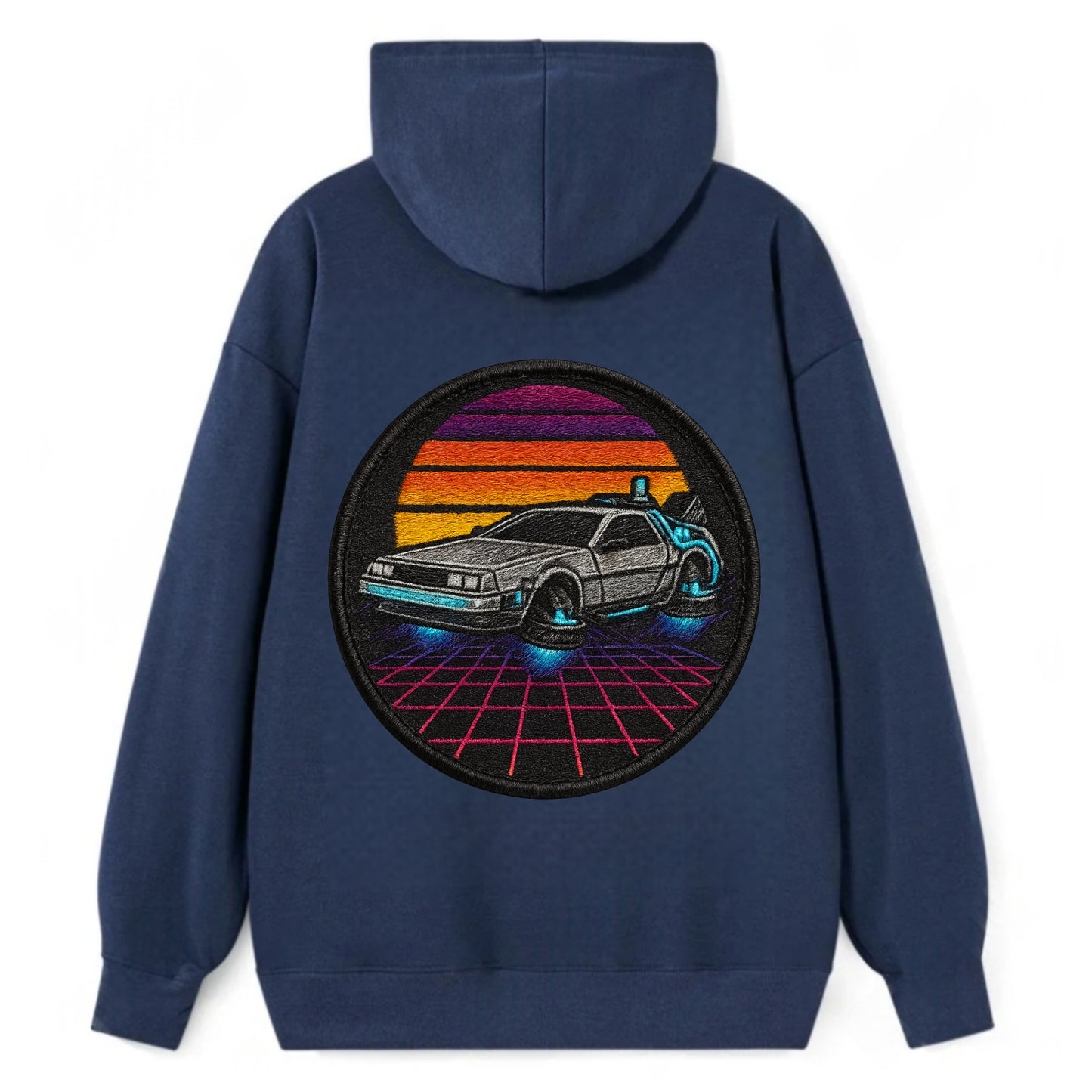 Retro Future - Classic Pullover Hoodie - Navy