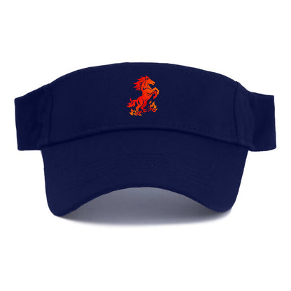 FREEDOM FLAMES | Wild horse breaking fire chains | Liberation | Barriers burned | - Visor - Navy
