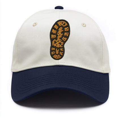 Hiking Boot Print  - Two Tone Cap - Navy