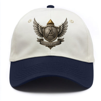 BUILD YOUR EMPIRE | Architect compass | - Two Tone Cap - Navy